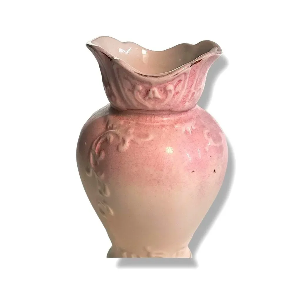 Vintage Pink and Cream Vase